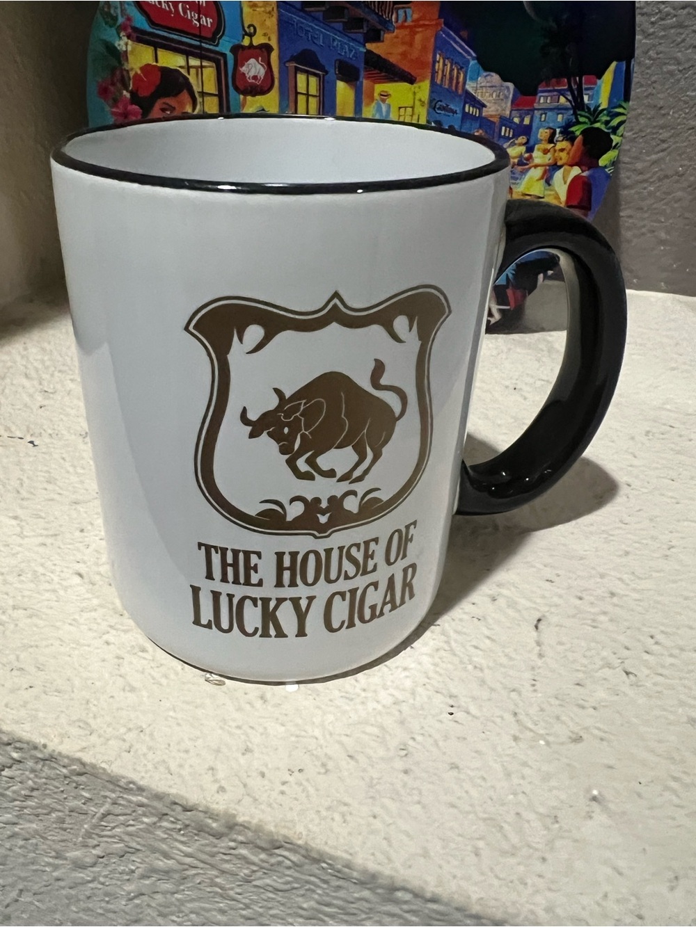 House Of Cigar White & Black Logo Coffee Mug